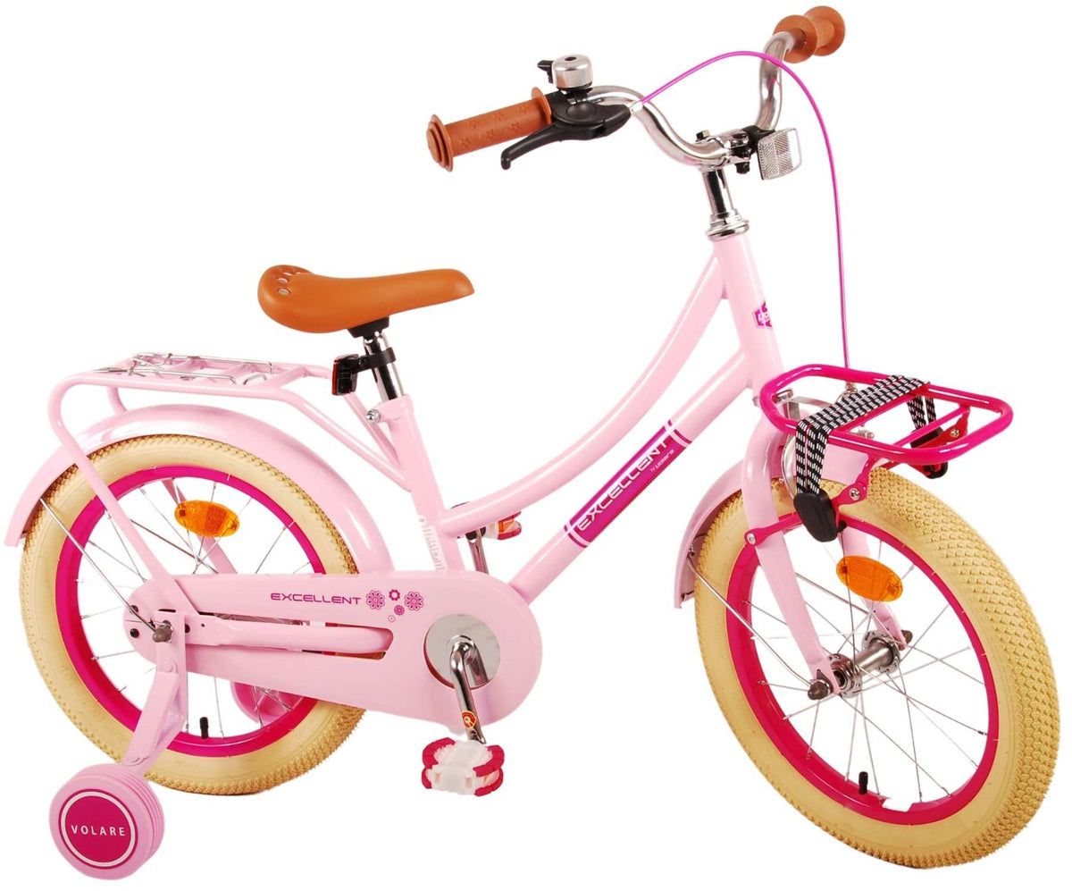 Volare Excellent Kinderfiets - Meisjes - 16 inch Roze 16 inch (detail)