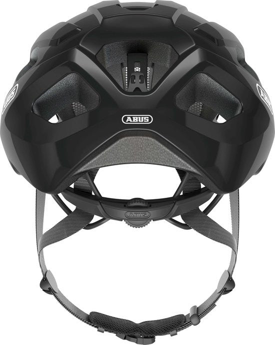 Fietshelm ABUS MACATOR velvet black M - 52-58 cm - zwart (detail)