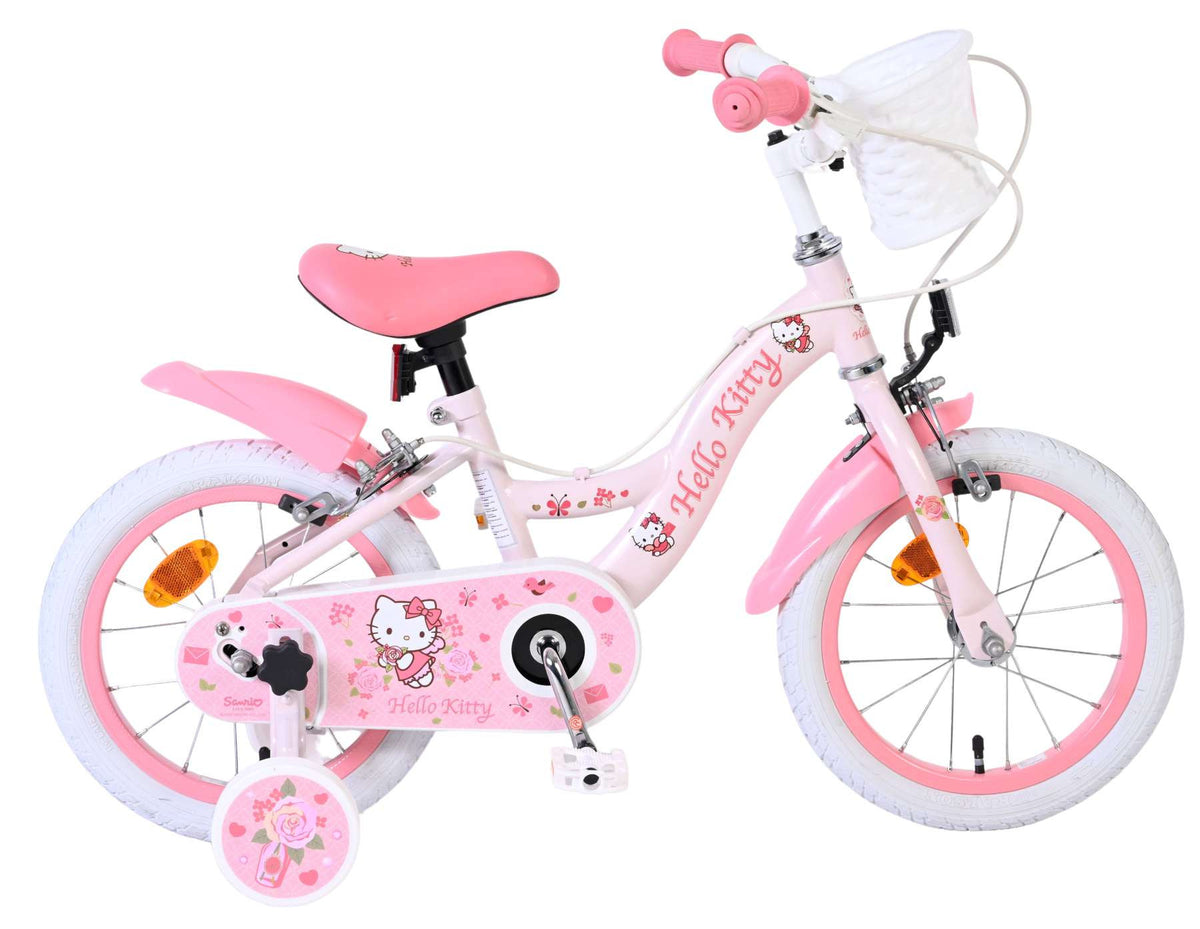 Hello Kitty Kinderfiets - Meisjes - 14 inch - Roze - Twee handremmen 14 inch