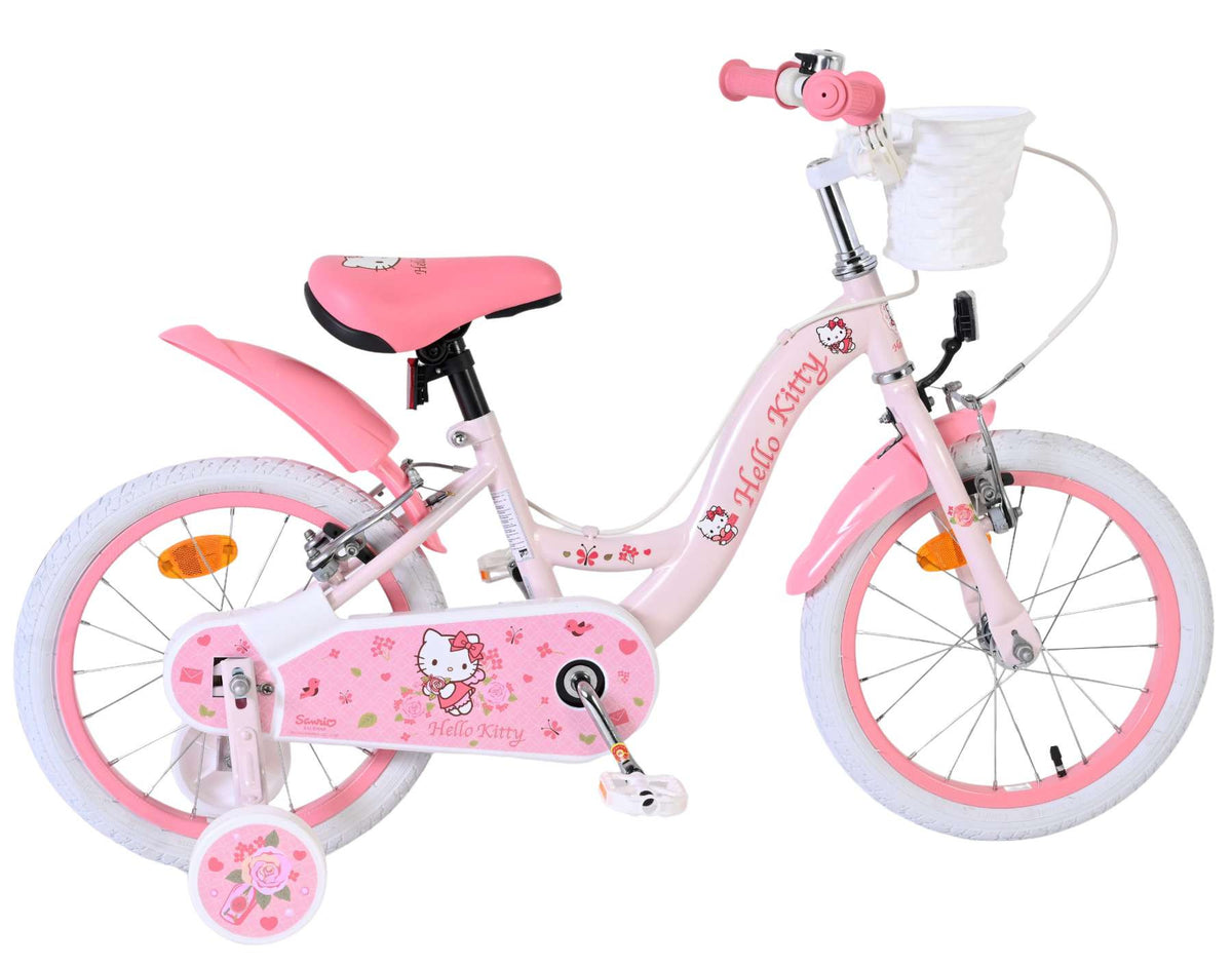 Hello Kitty Kinderfiets - Meisjes - 16 inch - Roze - Twee handremmen 16 inch