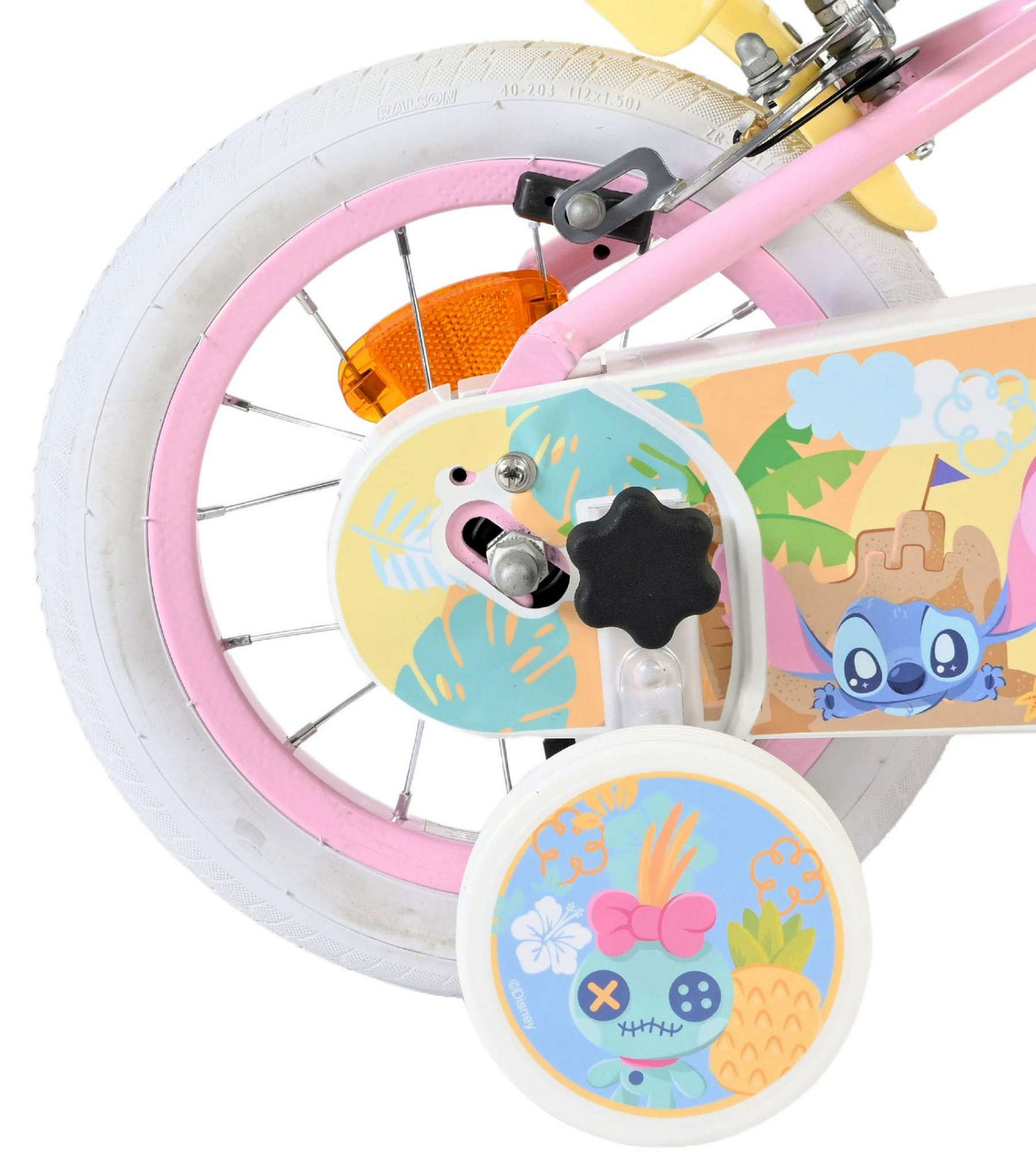 Koala Kinderfiets - Meisjes - 12 inch - Roze - Twee handremmen 12 inch (detail)