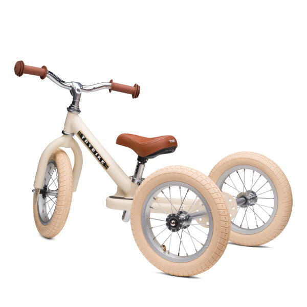 Trybike Steel 2-in-1 Vintage Driewieler Beige (detail)