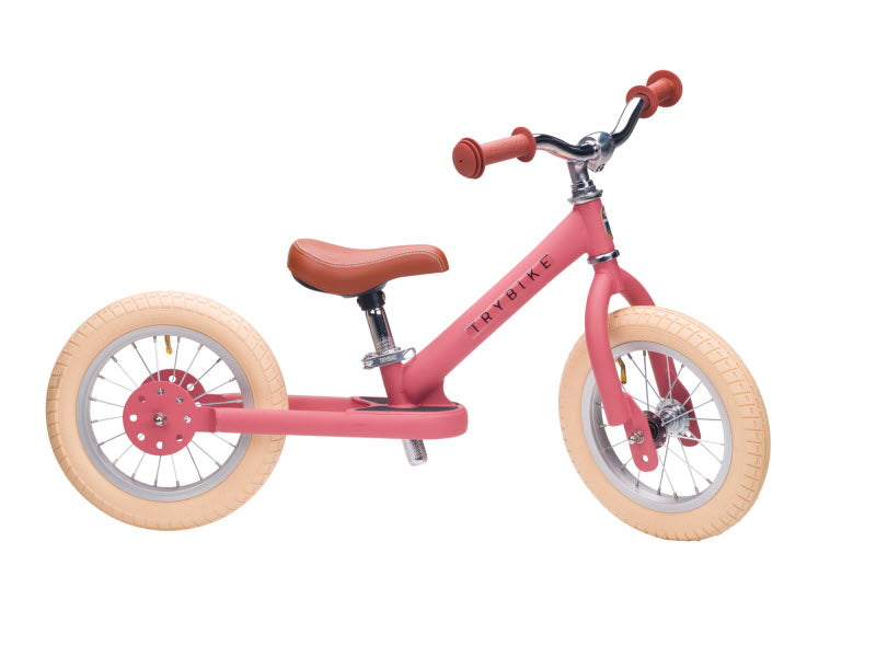 Trybike Steel Vintage loopfiets Roze