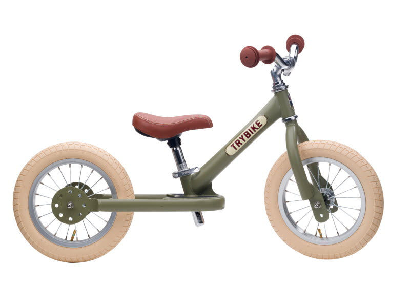 Trybike Steel Vintage loopfiets Groen (detail)