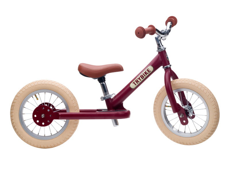 Trybike Steel Vintage loopfiets Rood
