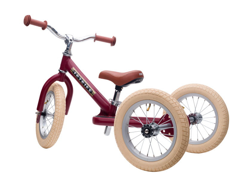 Trybike Steel 2-in-1 Vintage Driewieler Rood (detail)