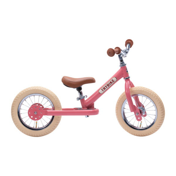 Trybike Steel Vintage loopfiets Roze