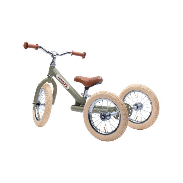 Trybike Steel 2-in-1 Vintage Driewieler Groen (detail)