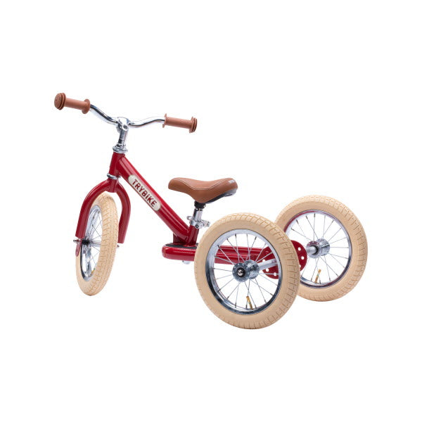 Trybike Steel 2-in-1 Vintage Driewieler Rood (detail)