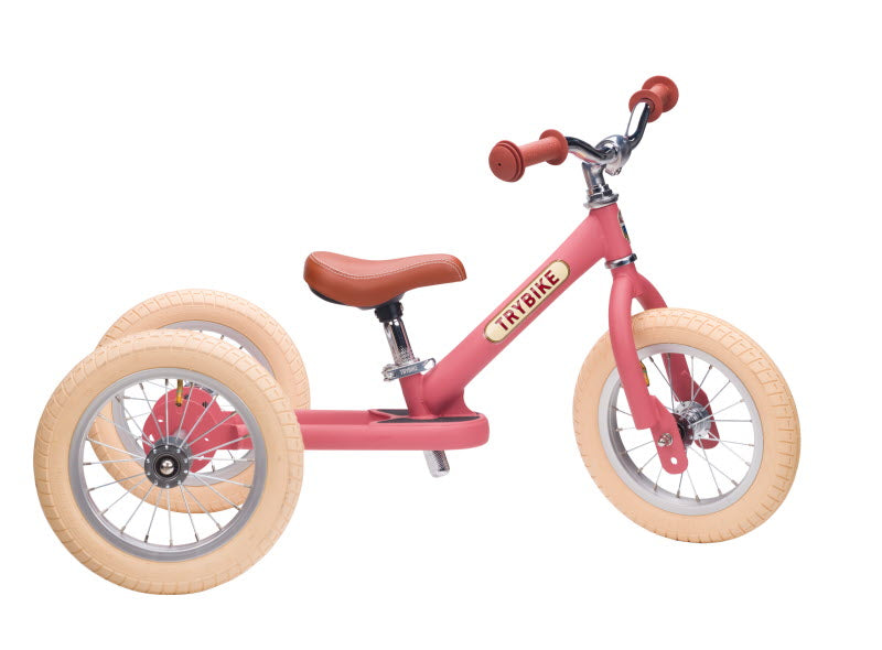 Trybike Steel 2-in-1 Vintage Driewieler Roze (detail)