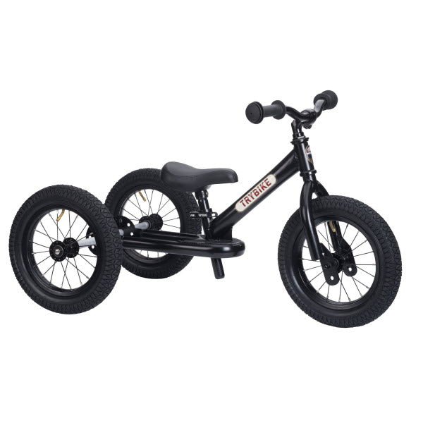 Trybike Steel 2-in-1 Driewieler Zwart