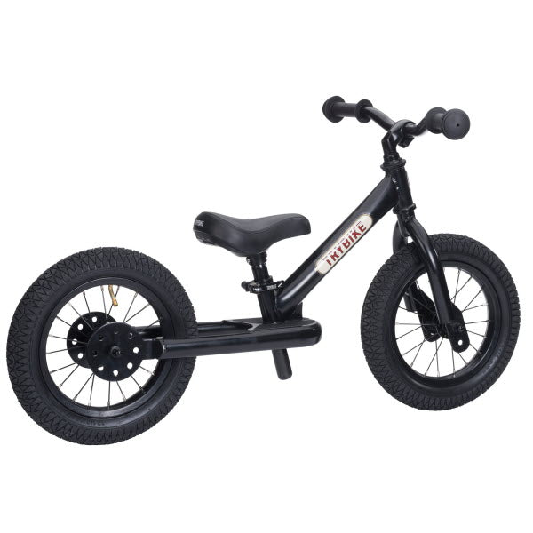 Trybike Steel Tweewieler loopfiets Zwart (detail)