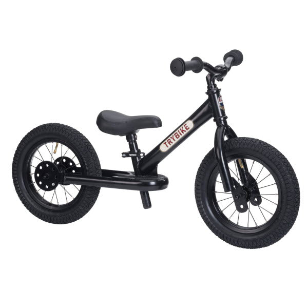 Trybike Steel Tweewieler loopfiets Zwart