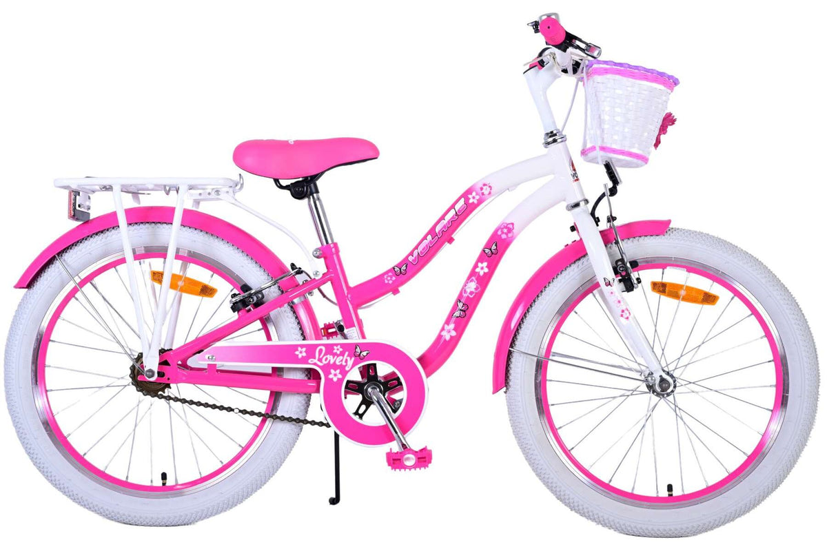 Volare Lovely Kinderfiets – Meisjes – 20 inch – Roze – 2 Handremmen