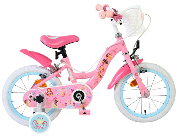Magic Royals Kinderfiets - Meisjes - 14 inch - Roze - Twee handremmen 14 inch