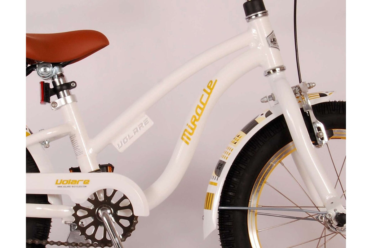 Volare Miracle Cruiser Kinderfiets - Meisjes - 16 inch - Wit (detail)