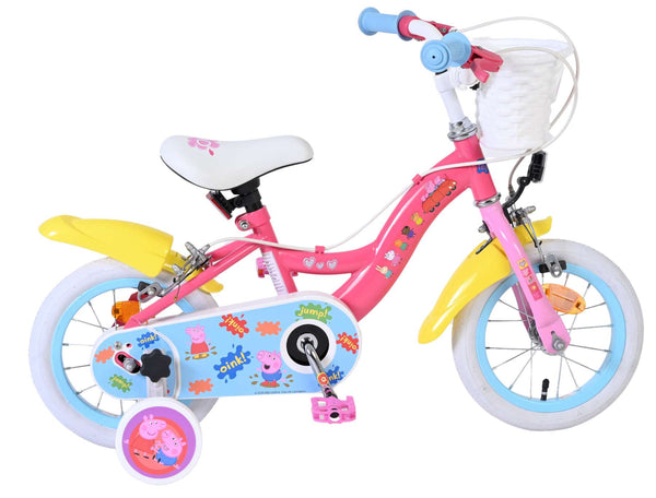 Peppa Pig Kinderfiets - Meisjes - 12 inch - Roze - Twee handremmen 12 inch