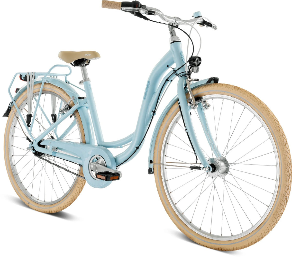 Puky Skyride ALU Light 26" 7 speed retro blauw Classic 10+ (detail)