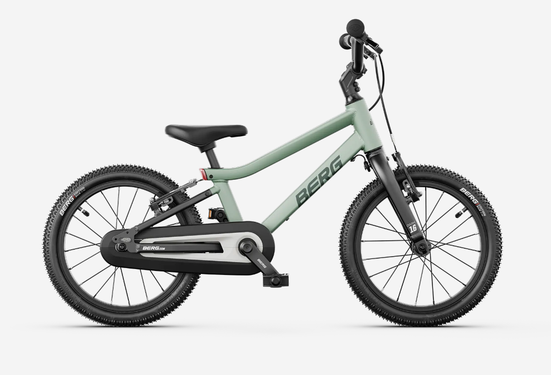 BERG Dash 16 Inch Kinderfiets Sage Green (detail)
