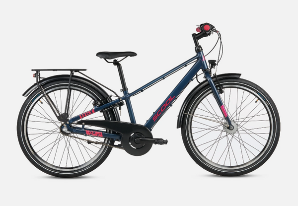 S'COOL troX Pro 24-N3 24 inch kinderfiets Pearl Night Blue/Pink