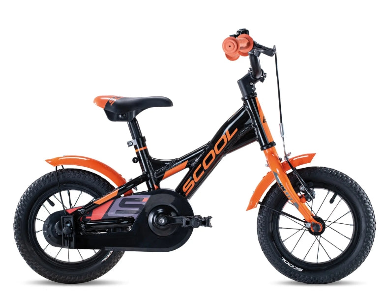 S’COOL XXlite Kinderfiets Black Orange