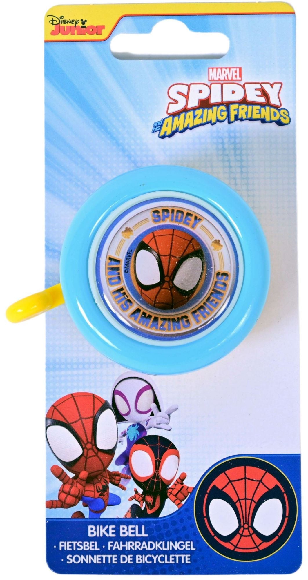 Spidey and his Amazing Friends - Fietsbel - Jongens - Blauw Rood Geel