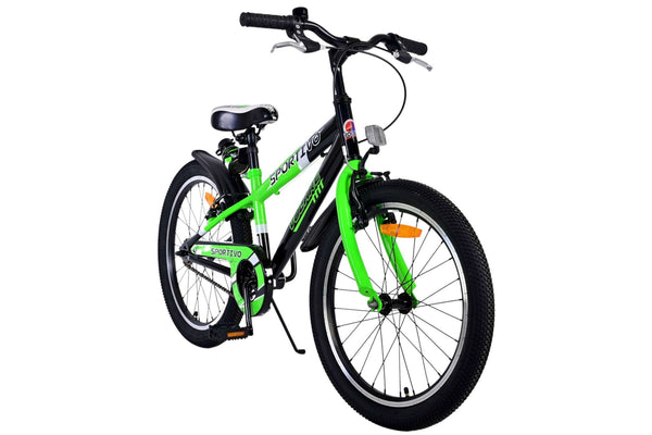 Volare Sportivo Kinderfiets – Jongens – 20 inch – Groen – Twee handremmen