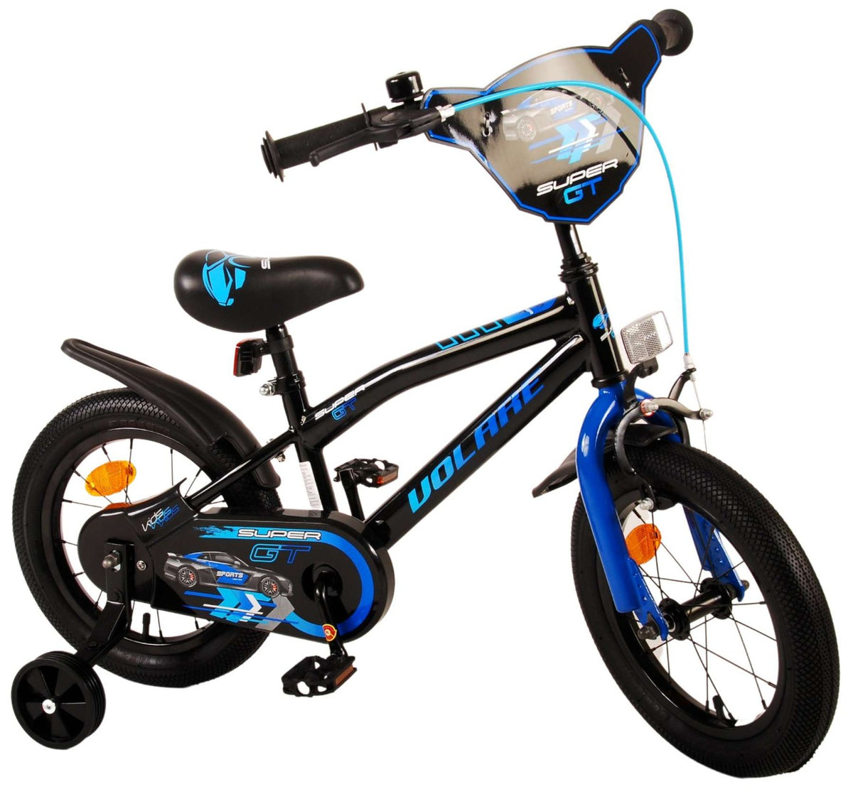 Volare Super GT Kinderfiets 14 inch - Blauw (detail)