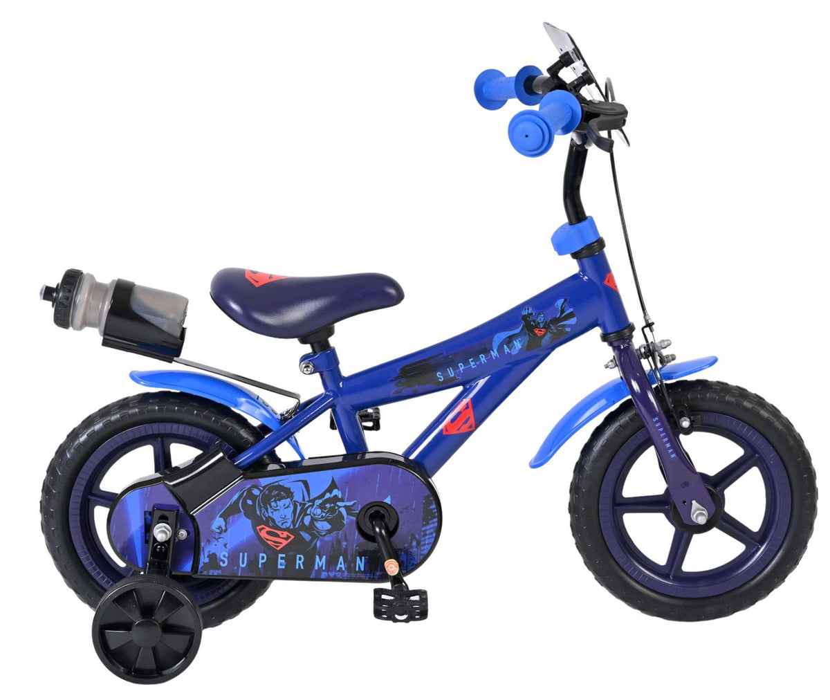 Superman Kinderfiets - Jongens - Mag Wheels - 12 inch - Blauw 12 inch