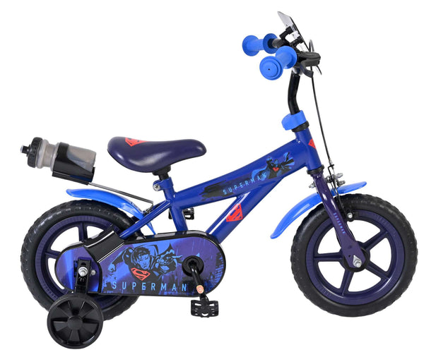 Superman Kinderfiets - Jongens - Mag Wheels - 12 inch - Blauw 12 inch