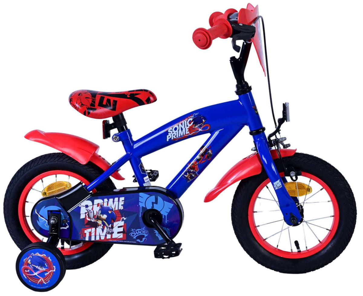 Turbo Crew Kinderfiets - Jongens - 12 inch - Blauw Rood 12 inch