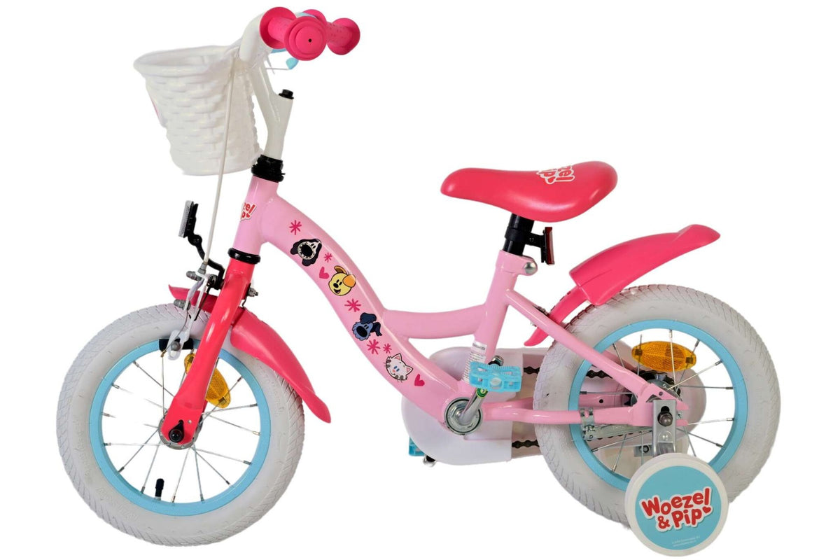 Woezel & Pip Kinderfiets - Meisjes - 12 inch - Roze (detail)