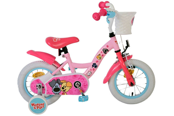 Woezel & Pip Kinderfiets - Meisjes - 12 inch - Roze 12 inch