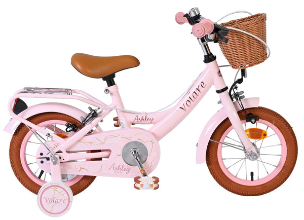 Volare Ashley Kinderfiets - Meisjes - 12 inch - Roze - Twee handremmen 12 inch