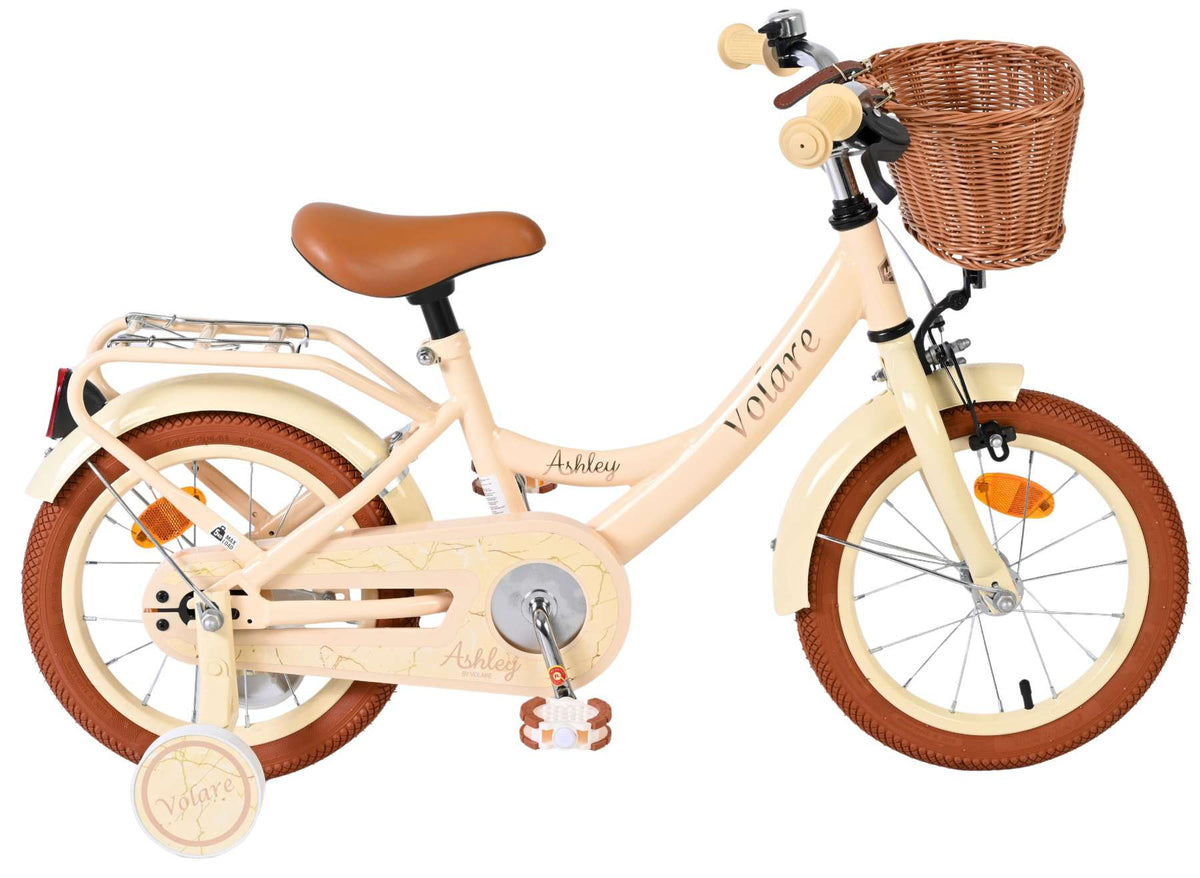 Volare Ashley Kinderfiets - Meisjes - 14 inch - Creme 14 inch