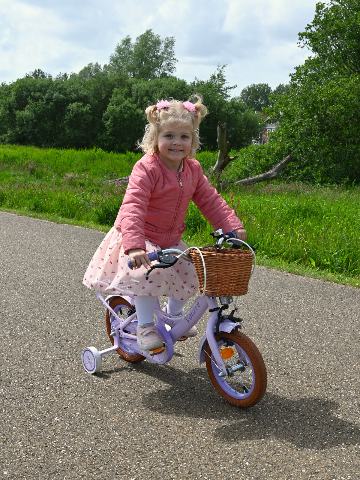 Volare Ashley Kinderfiets - Meisjes - 14 inch - Zwart 14 inch (detail)