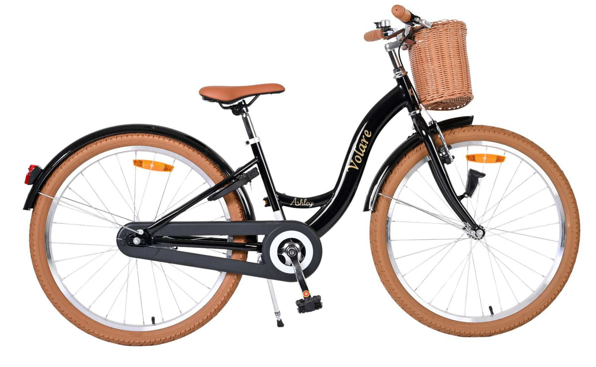 Volare Ashley Kinderfiets - Meisjes - 24 inch - Zwart 24 inch