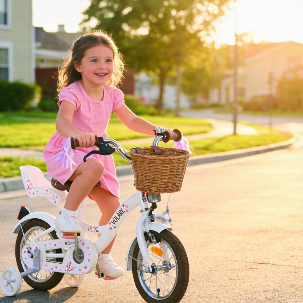 Volare Blossom Kinderfiets - Meisjes - 16 inch - Wit 16 inch (detail)