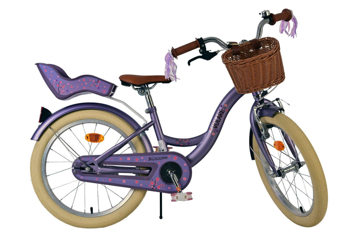 Volare Blossom Kinderfiets - Meisjes - 18 inch - Paars 18 inch (detail)