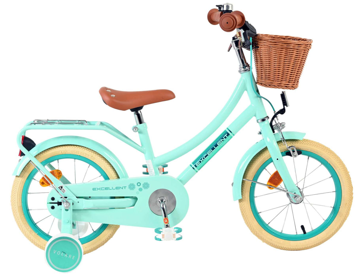 Volare Excellent Kinderfiets - Meisjes - 14 inch - Groen 14 inch