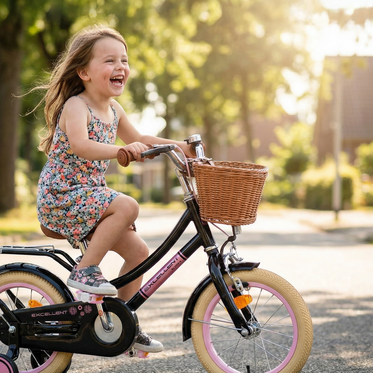 Volare Excellent Kinderfiets - Meisjes - 14 inch - Groen 14 inch (detail)