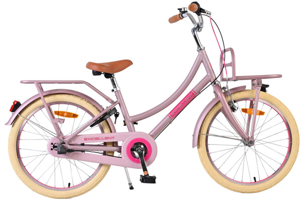 Volare Excellent Kinderfiets - Meisjes - 20 inch - Mat Roze - Shimano Nexus 3 20 inch