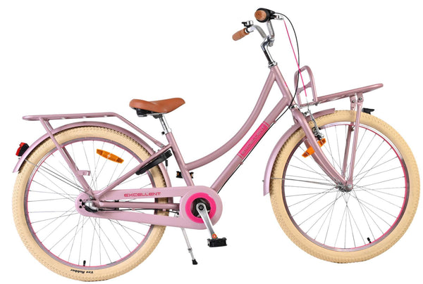 Volare Excellent Kinderfiets - Meisjes - 24 inch - Mat Roze- Shimano Nexus 3 24 inch