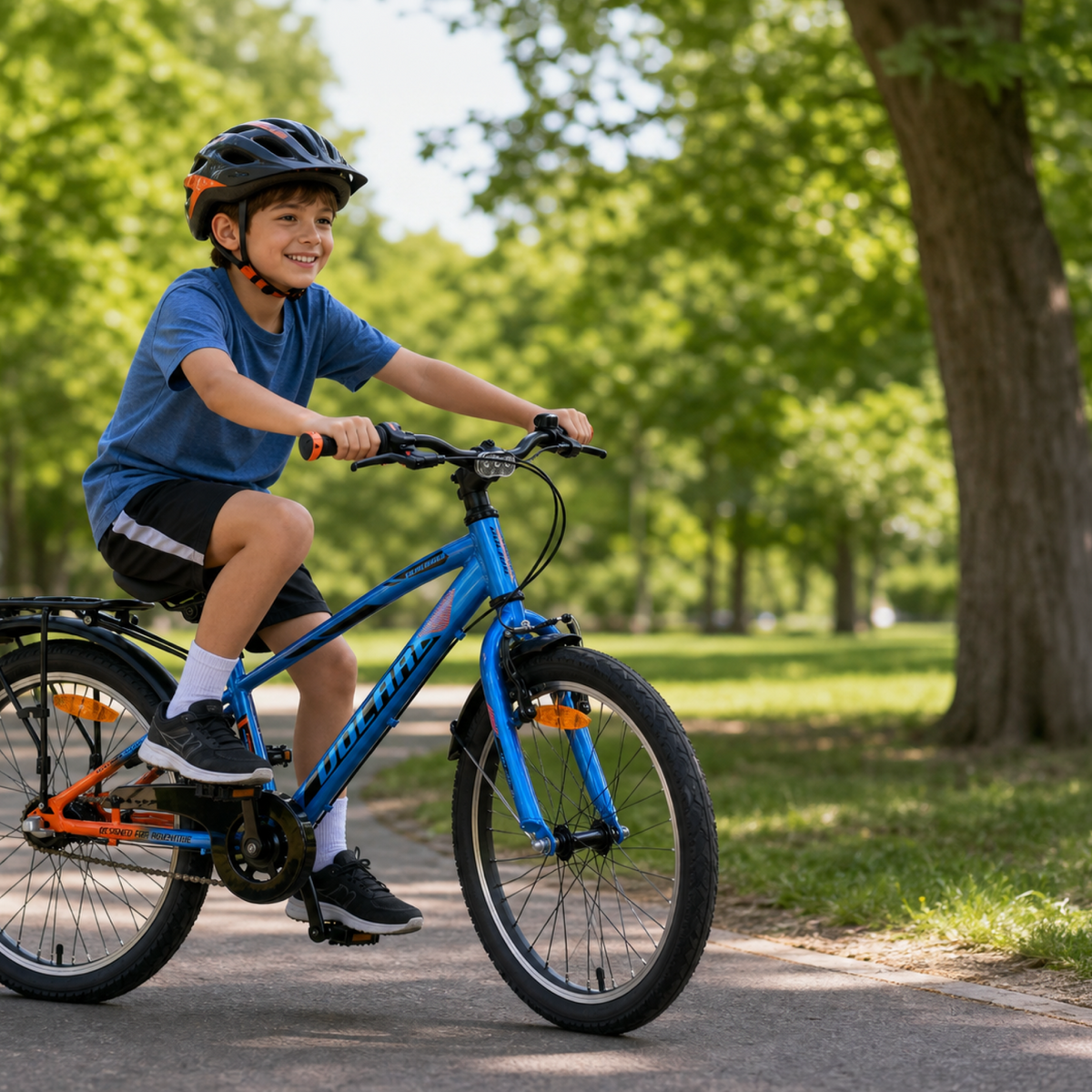 Volare Explorer Kinderfiets - Jongens - 20 inch - Blauw - 7 versnellingen 20 inch (detail)