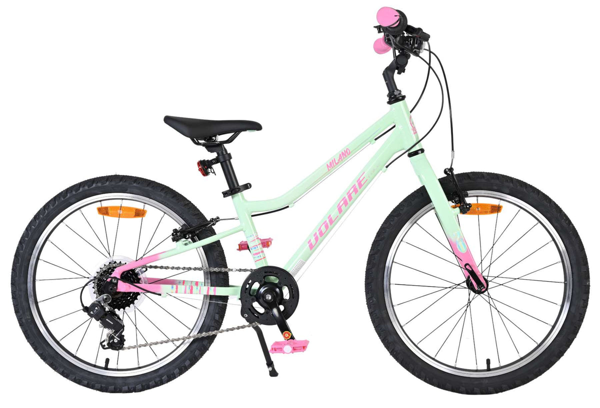 Volare Milano Kinderfiets - Meisjes - 20 inch - Mintgroen - 6 versnellingen