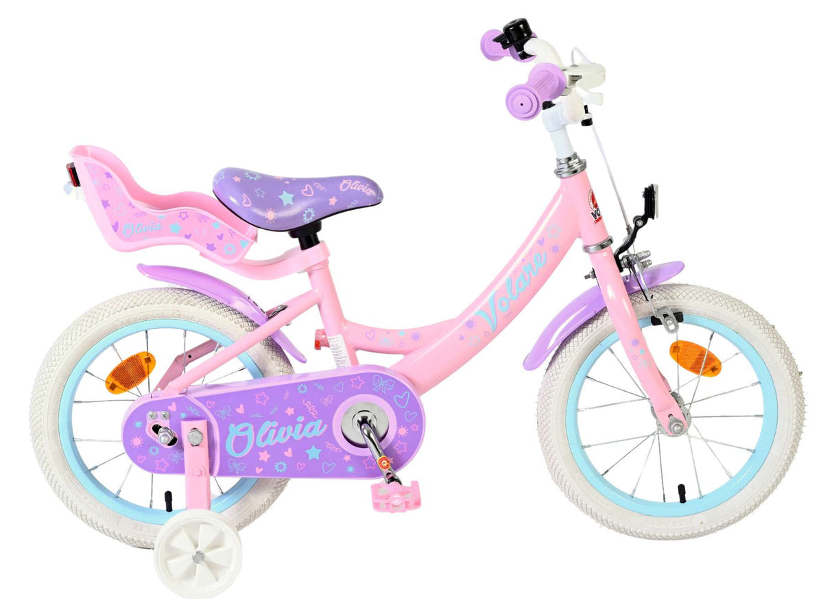 Volare Olivia Kinderfiets - Meisjes - 14 inch - Roze 14 inch