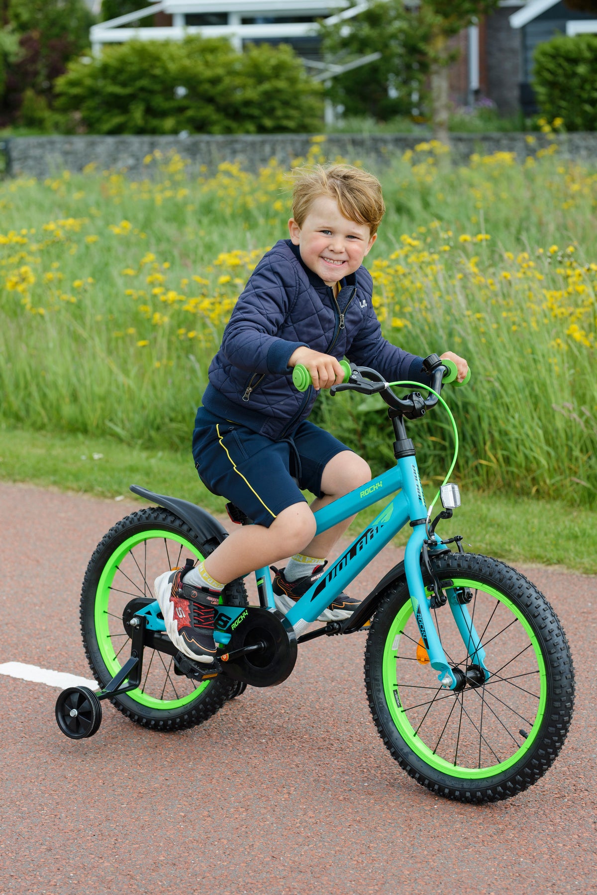 Volare Rocky Kinderfiets - Jongens - 14 inch - Groen 14 inch (detail)