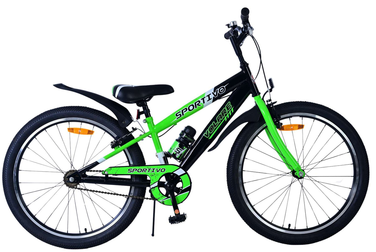 Volare Sportivo Kinderfiets - Jongens - 24 inch - Groen - Twee handremmen