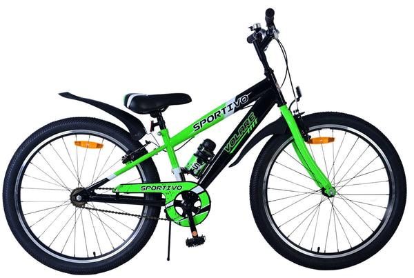 Volare Sportivo Kinderfiets - Jongens - 24 inch - Groen - Twee handremmen 24 inch
