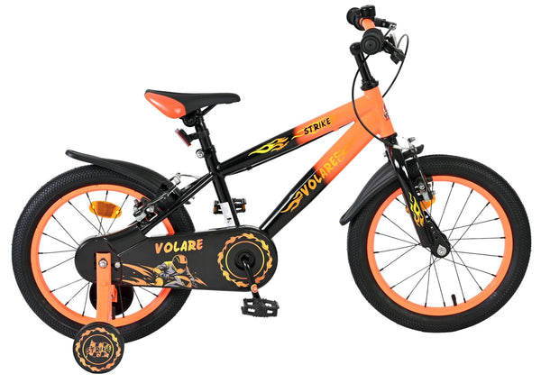 Volare Strike Kinderfiets - Jongens - 16 inch - Oranje - Twee handremmen 16 inch